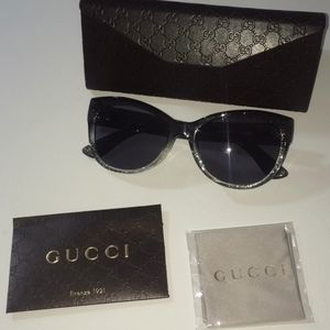 Gucci butterfly glasses ombré glitter 60MM